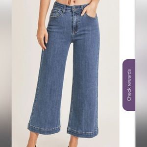 RISEN wide leg crop jeans